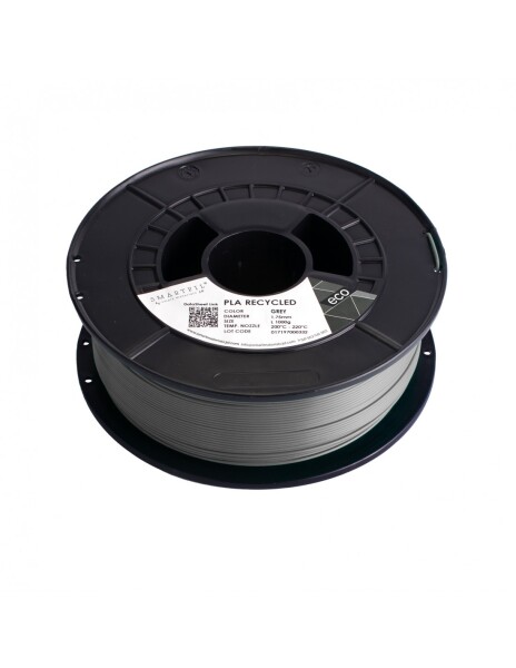 PLA filament z recyklátu stříbrný (šedý) 1,75 mm Smartfil 1 kg