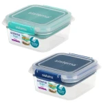 Sistema To Go STAX Dělený vodotěsný box na jídlo 1.15 l zelená-modrá (9414202216519)