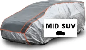 COMPASS Ochranná plachta proti kroupám MID SUV / 480 x 195 x 155 cm / stříbrná / EVA
