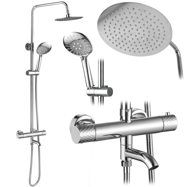 REA - Sprchová sada s termostatem LUNGO Diamond - Chrome REA-P5961