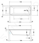 DURAVIT - DuraStyle Basic Závěsné WC se sedátkem SoftClose, Rimless, bílá 45620900A1