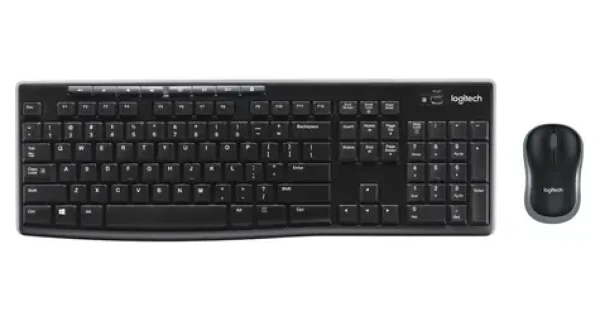 Logitech Wireless Combo MK270 černá / Bezdrátová sada klávesnice a myši / IT verze (920-004512)