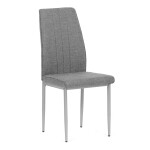 Jídelní židle, šedá, látka, DCL-379 GREY2