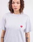Tričko Carhartt WIP W' S/S Pocket Heart T-Shirt Ash Heather/Red