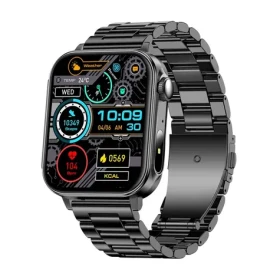 Colmi P80 černá / Chytré hodinky / 1,83 palcový displej / Bluetooth volání / IP67 (P80 Steel Black)