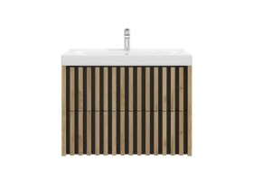 Koupelnová skříňka s umyvadlem SAT Delano 80x56x45 cm dub mat DELANO80ZDCUM DELANO80ZDCUM