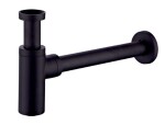 Kielle - Sifony Umyvadlový sifon, průměr 32 mm, kulatý, kov, matná černá 30901044