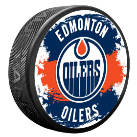 Mustang Puk Edmonton Oilers NHL Splash
