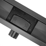 REA - Odtokový žlab 70 Pure Neox - matný černý REA-G6602