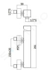 PAFFONI - Level Sprchová baterie, chrom LEA168CR