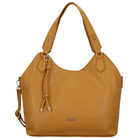 Elegantní dámská koženková kabelka na rameno Mandy, hnědá