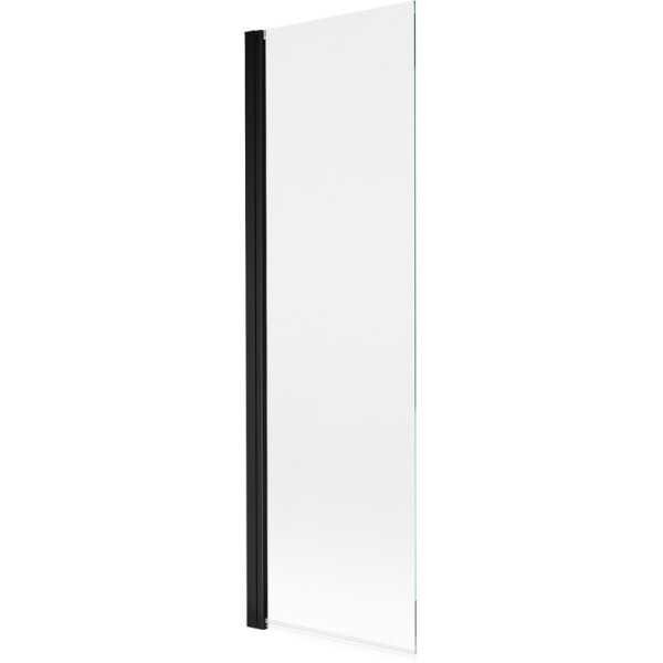MEXEN - MIST vanová zástěna 60x150 cm 6mm 1-s, černá, čirá 8A9-060-001-70-00
