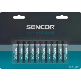Sencor Alkalická baterie AAA 10 ks / Baterie / alkalická / jednorázová (SBA LR03 10BP AAA Al)