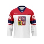 Dres české hokejové reprezentace Martin Nečas #98 2026 CCM Fandres replica- bílý Velikost: L