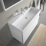 DURAVIT - Vero Air Umyvadlo 1000x470 mm, s přepadem, otvor pro baterii, WonderGliss, bílá 23501000001