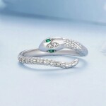 Stříbrný prsten Royal Snake, stříbro 925/1000, had, nastavitelná Stříbrná