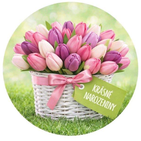 Obrázek Jedlý papír na dort Tulipány