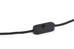 HAY Kabel s objímkou pro stolní lampu Common – Soft Black, černá barva, plast