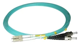 XtendLan LC-ST 2m / Optický patch kabel / Multimode 50/125 OM3 / Duplex / LS0H (FOP-LCST-D-2-50-OM3)