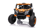 Mamido Elektrické autíčko Buggy Madman bílé | UTV-MX 4x4 | EVA kola | 12V 10Ah | EKO kůže