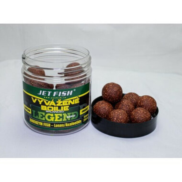 Jet Fish Vyvážené boilies Legend Range Bioenzym Fish + Losos/Asa 250ml 24mm (000353)