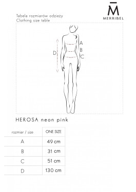 Šaty Herosa Neon Pink - Merribel jedna velikost