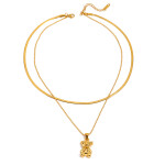 ELENYS Teddy – pozlacené náušnice 18K žluté zlato