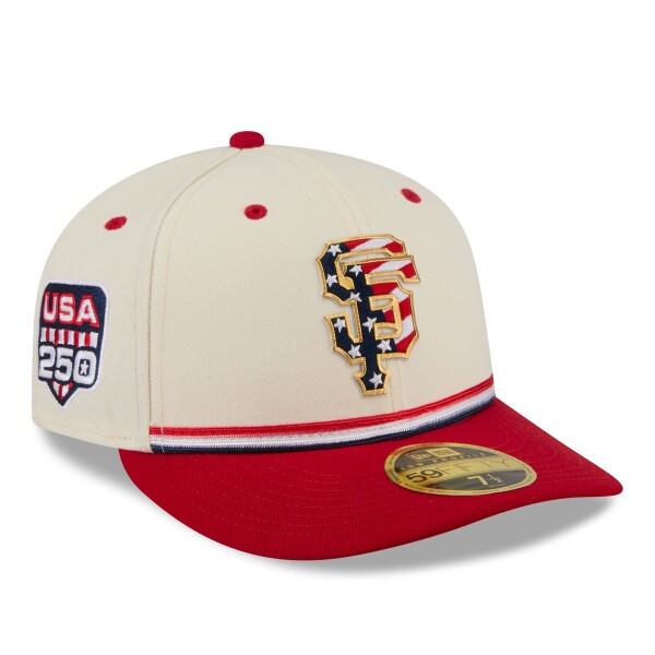 New Era Pánská kšiltovka San Francisco Giants MLB 2026 4th of July USA 250 Low Profile 59FIFTY Fitted Velikost: 7 1/8