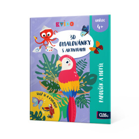 3D omalovánky - Papoušek a motýl - Albi