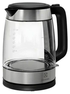 Electrolux E4GK1-4GB černá / Rychlovarná konvice / 2200 W / 1,7 l / sklo a nerez (E4GK1-4GB)