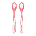 KikkaBoo Lžičky s tepelným senzorem 2 ks Boo Pink / od 6 měsíců (31302040078KB)