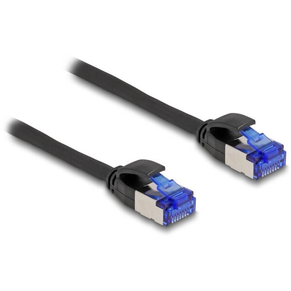 Delock 80227 RJ45 síťové kabely, propojovací kabely CAT 6A S/FTP 1.00 m černá 1 ks