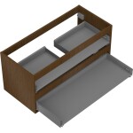 MEXEN - Box-A skříňka pro umyvadlo 100, 2 zásuvky, ořech 91AX0-1000-470-2-86