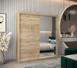 Šatní skříň Abi Y2 Barva korpusu: Bílá, Rozměry: 120 cm, Dveře: Dub artisan