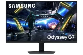 32" Samsung Odyssey G7 S32DG702EU černá / Monitor / IPS / 4K UHD / 144Hz / 1ms / HDR10+ Gaming / HDMI + DP / repro (LS32DG702EUXEN)
