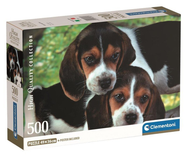 Puzzle Štěňata bígla 500 dílků