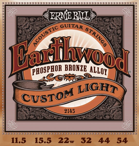 Ernie Ball 2145 Earthwood Custom Light Phosphor Bronze