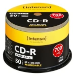 Intenso CD-R 700MB 52x / CD-R disk / Cake box 50 ks / Printable (1801125)