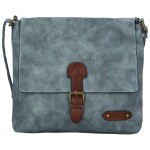 Trendy dámská koženková crossbody Paulette, světle modrá