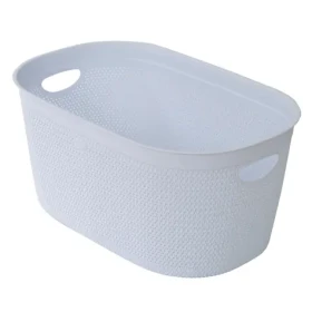 Belli e Forti RATA bílá / Koš na prádlo / plast / 60 l