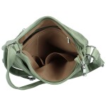 Stylová dámská koženková crossbody kabelka Folomija new, modrozelená