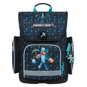 BAAGL Školní aktovka Ergo Minecraft Blue Axe (A-34325)