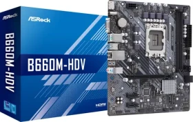 ASRock B660M-HDV / B660 / LGA 1700 / 4x DDR4 / PCIEx16 / 1x GLAN / mATX (90-MXBH40-A0UAYZ)