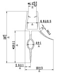 H K - Spodní těsnicí lišty na dveře (okapnička) proPure D1,D2,V, na sklo 6mm , délka 1000mm 309D2