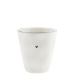 Bastion Collections Porcelánový hrneček Natural Shape 150 ml, bílá barva, porcelán