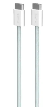 Puro Fabrik FABK4 světle modrá / Datový kabel USB-C na USB-C / 60 W / 1,5 m