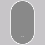 CERANO Koupelnové LED zrcadlo Luno - 50x100 cm