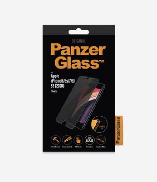 PanzerGlass Privacy Standard Fit Tvrdené sklo pro Apple iPhone SE 2020 8 7 6s 6 čírá (5711724126840)