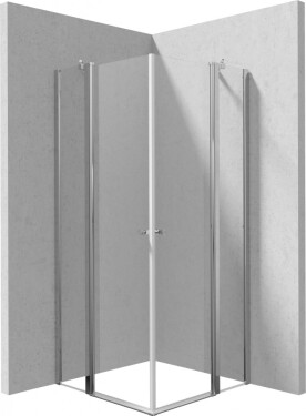 DEANTE - Sprchový kout Kerria Plus chrom, čtvercová, 80x80 cm KKN0U08U08