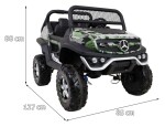 Mamido Dětské elektrické auto Buggy 4x4 Mercedes-Benz Unimog maskáčové